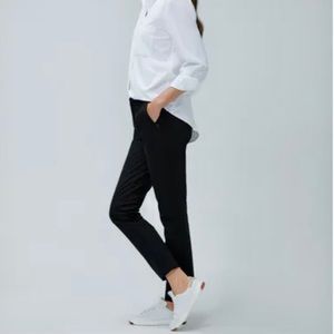 Ministry Of Supply Black Straight Leg Zip Dress Pant Size 8 32x29